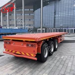 3-осовинска полуприколица с равном платформом